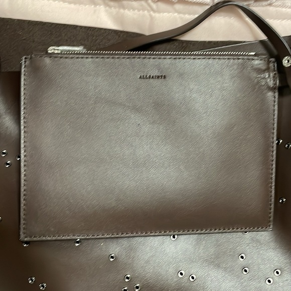 All saints brown stuffed tote - Picture 5 of 16